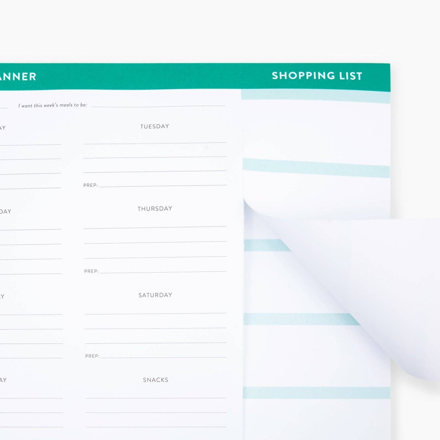 Meal Planner Notepad