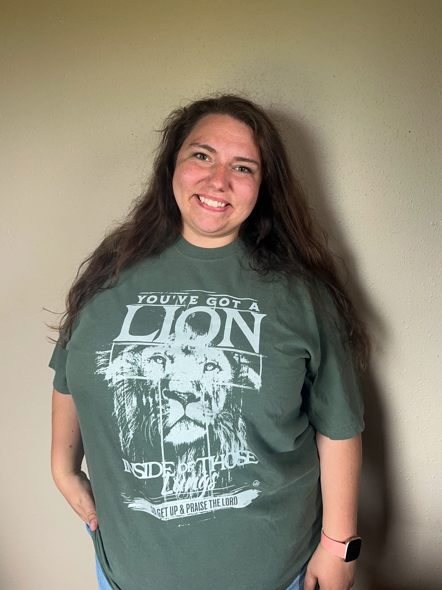 Lion Inside of Those Lungs Adult Tee