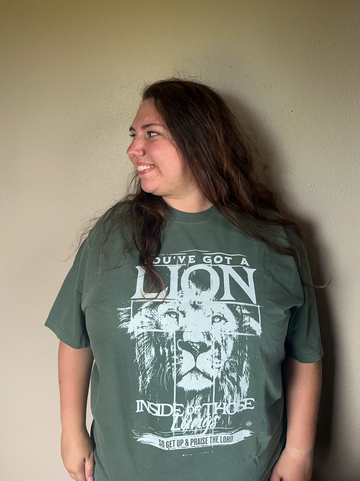 Lion Inside of Those Lungs Adult Tee