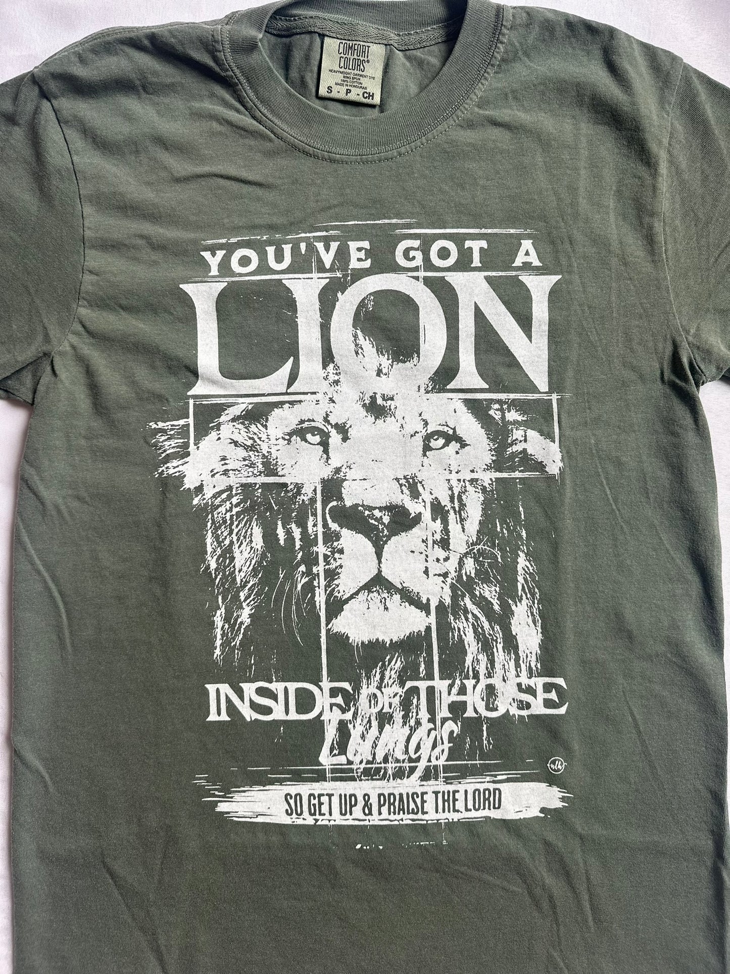 Lion Inside of Those Lungs Adult Tee
