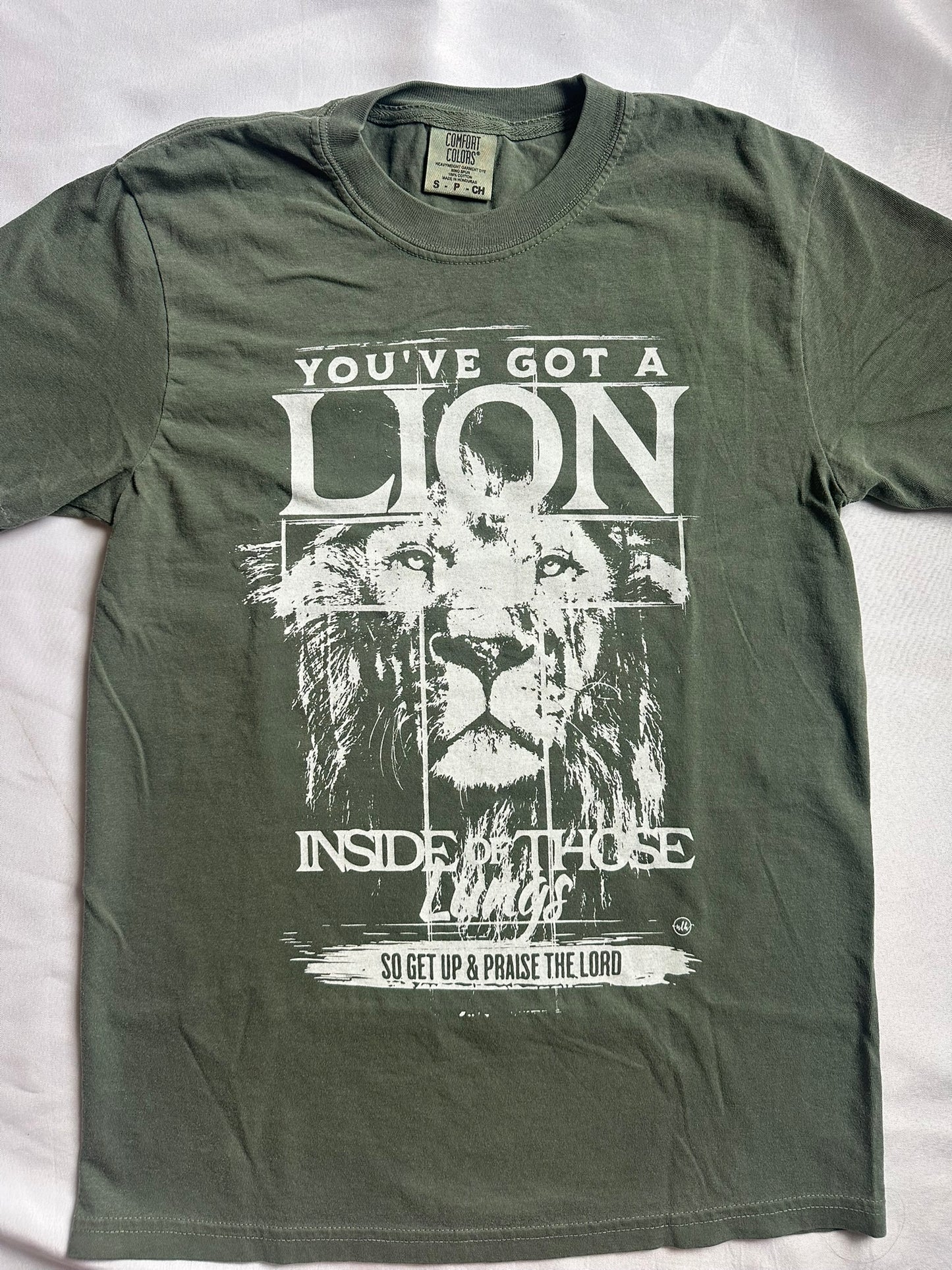 Lion Inside of Those Lungs Adult Tee
