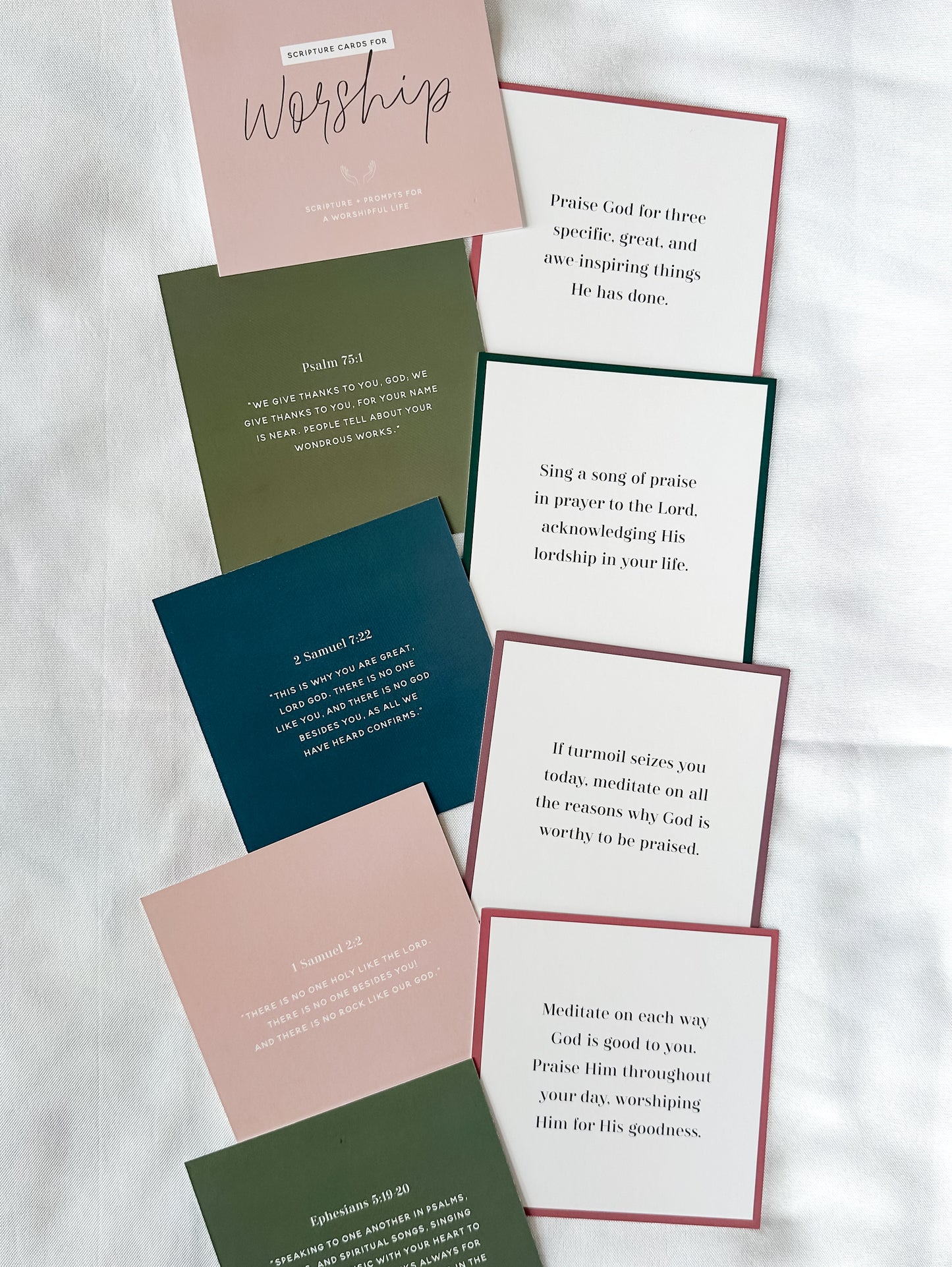Scripture Cards for Worship Verse Card Set