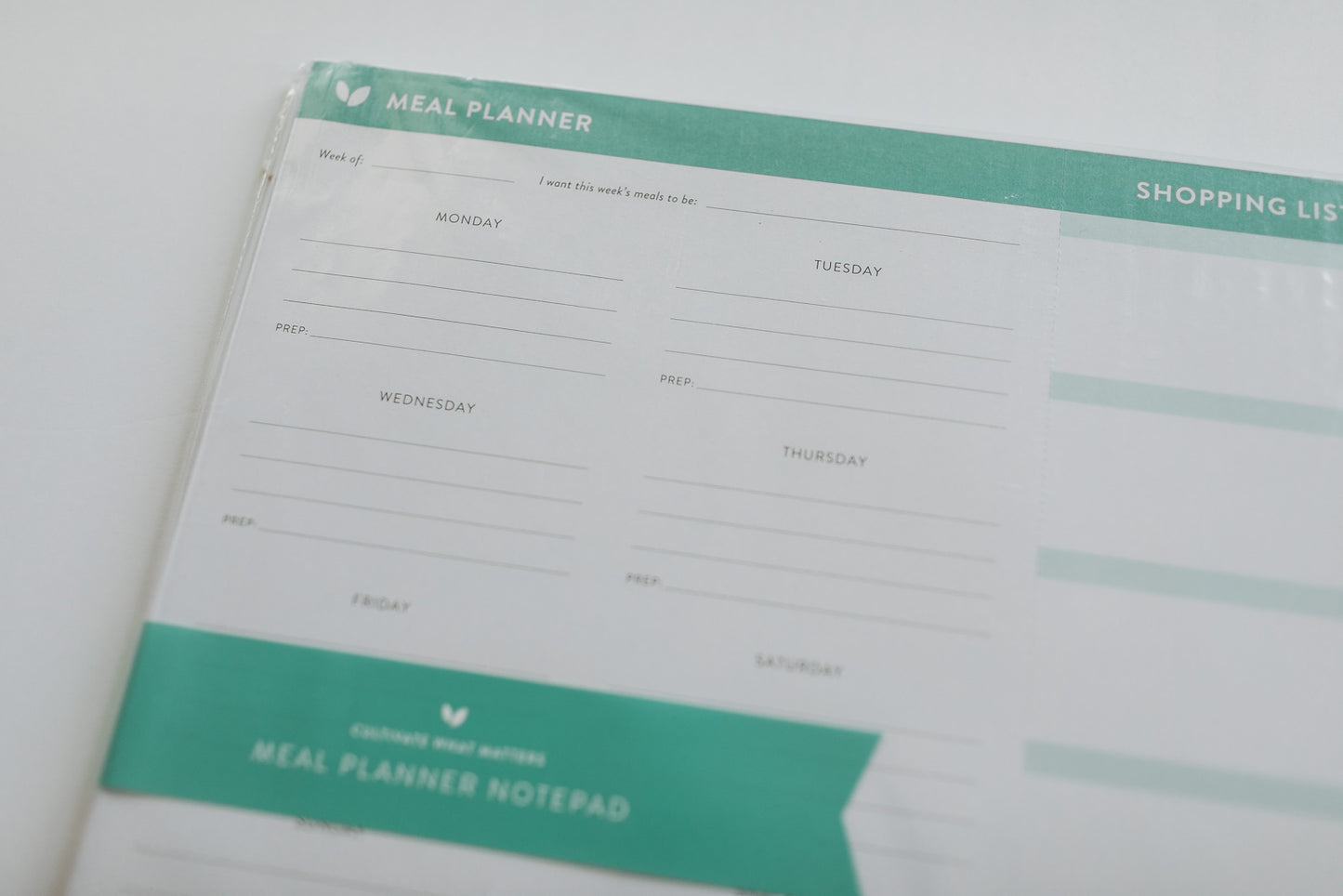 Meal Planner Notepad
