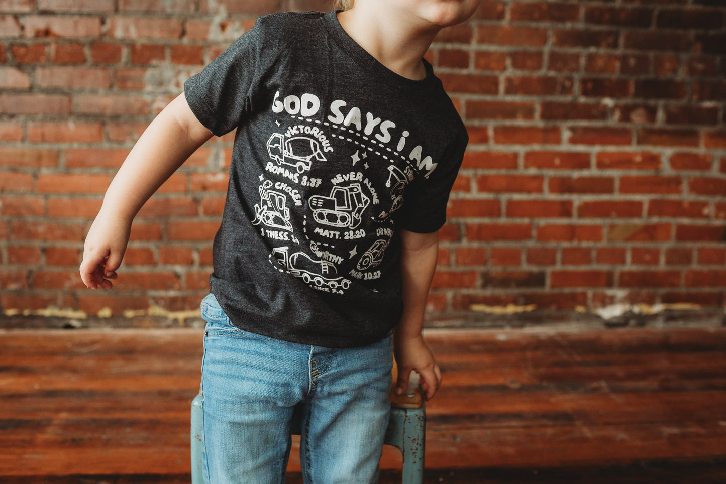 God Says I Am Tractor Tee