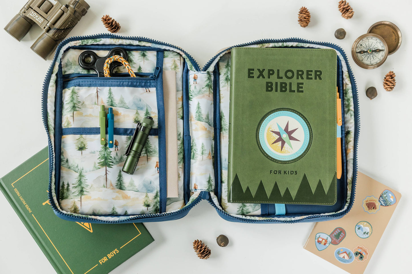 BOY Kid Bible Case Color-block, EXPLORER Bible Cover