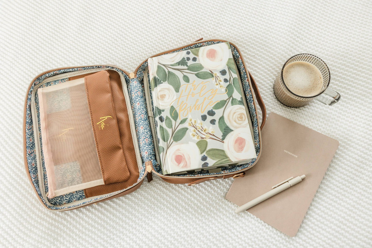 Bible Cover, Bible Bag Crossbody MOCHA