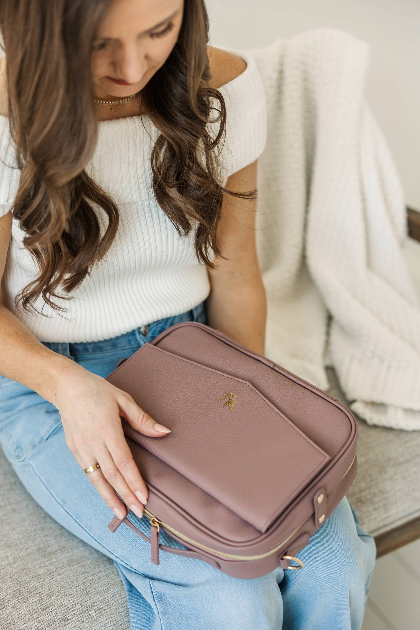 Bible Cover, Bible Bag Crossbody LAVENDER