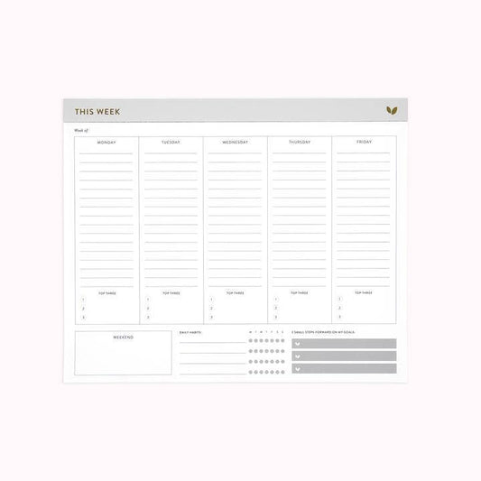 Intentional Weekly Planner Notepad
