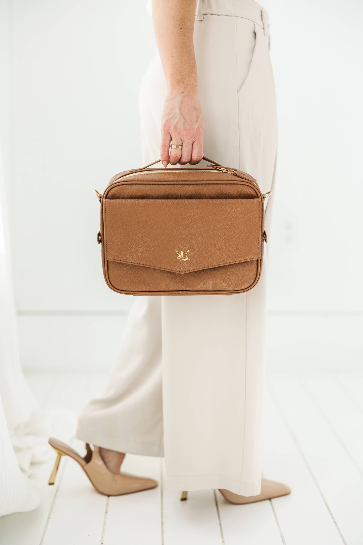 Bible Cover, Bible Bag Crossbody MOCHA