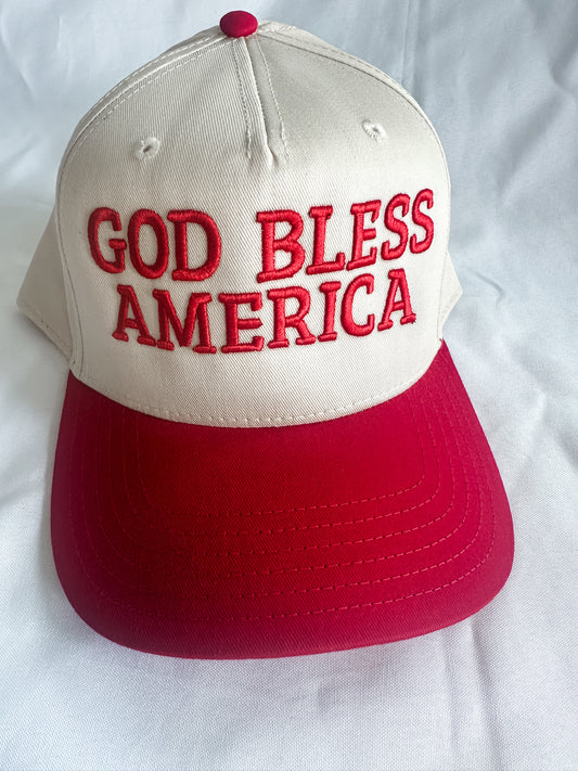 God Bless America Trucker Hat