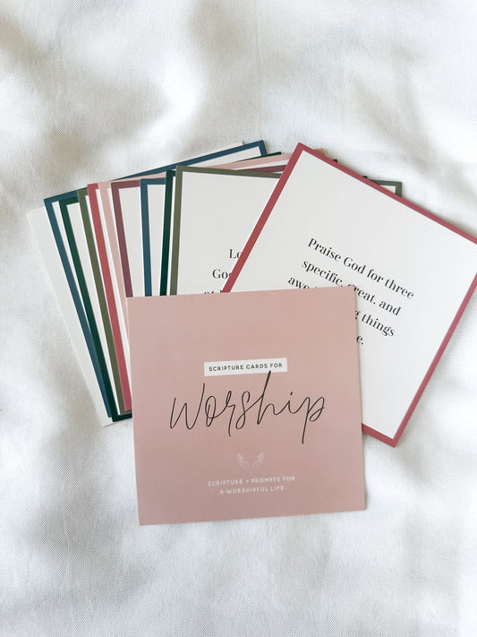 Scripture Cards for Worship Verse Card Set