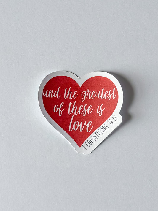 1 Corinthians 13 Sticker