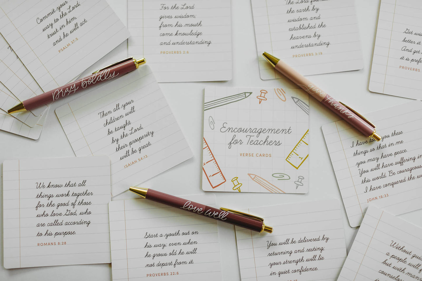 Encouragement for Teachers Verse Card Set