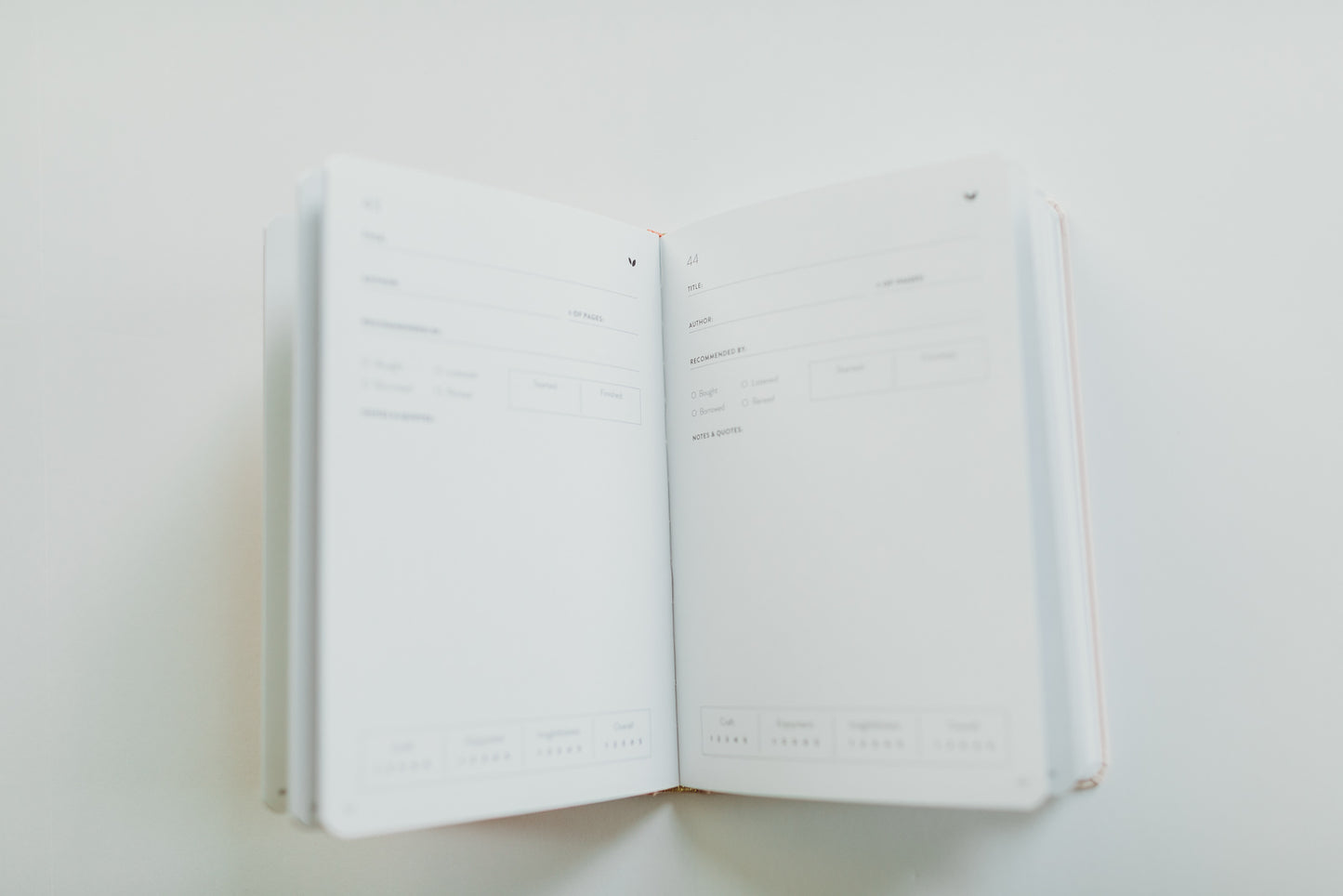 Cultivated Reading Journal | Blush Blooms