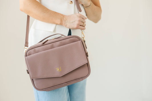 Bible Cover, Bible Bag Crossbody LAVENDER