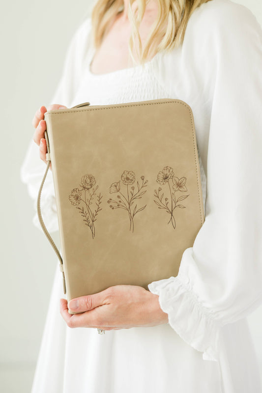 Trio Floral Bible Cover