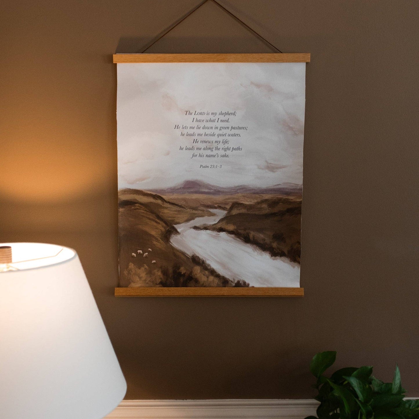 Psalm 23 | River Hanging Canvas